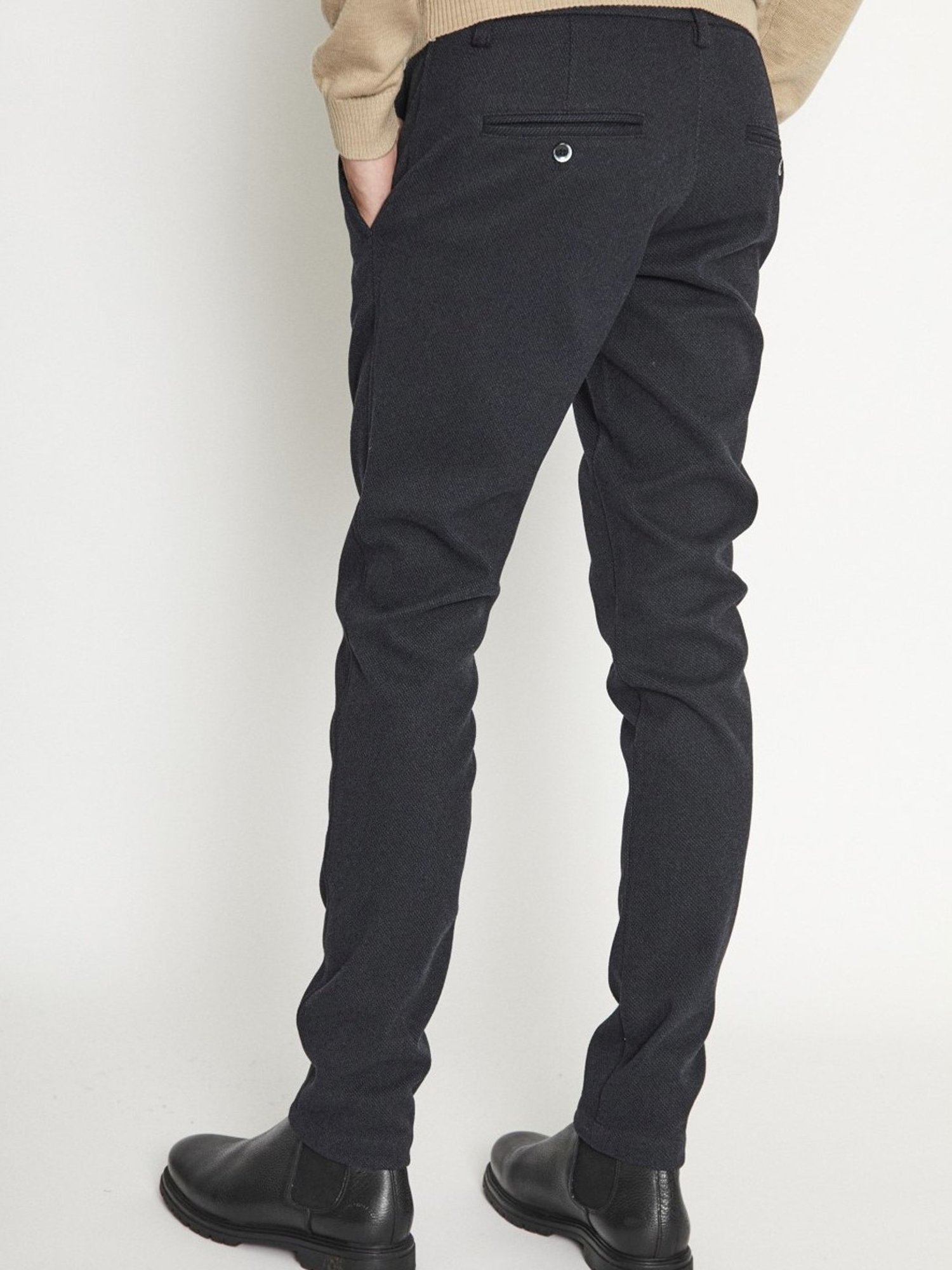 Bruun & Stengade Blue Slim Fit Trousers