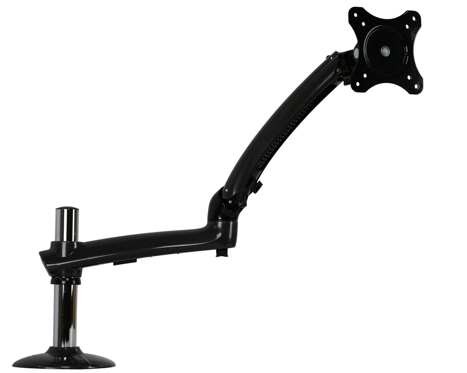 Mount-it! Expandable Desk Mount Spring Arm Clamp Base (Single Monitor, Dark Gray)