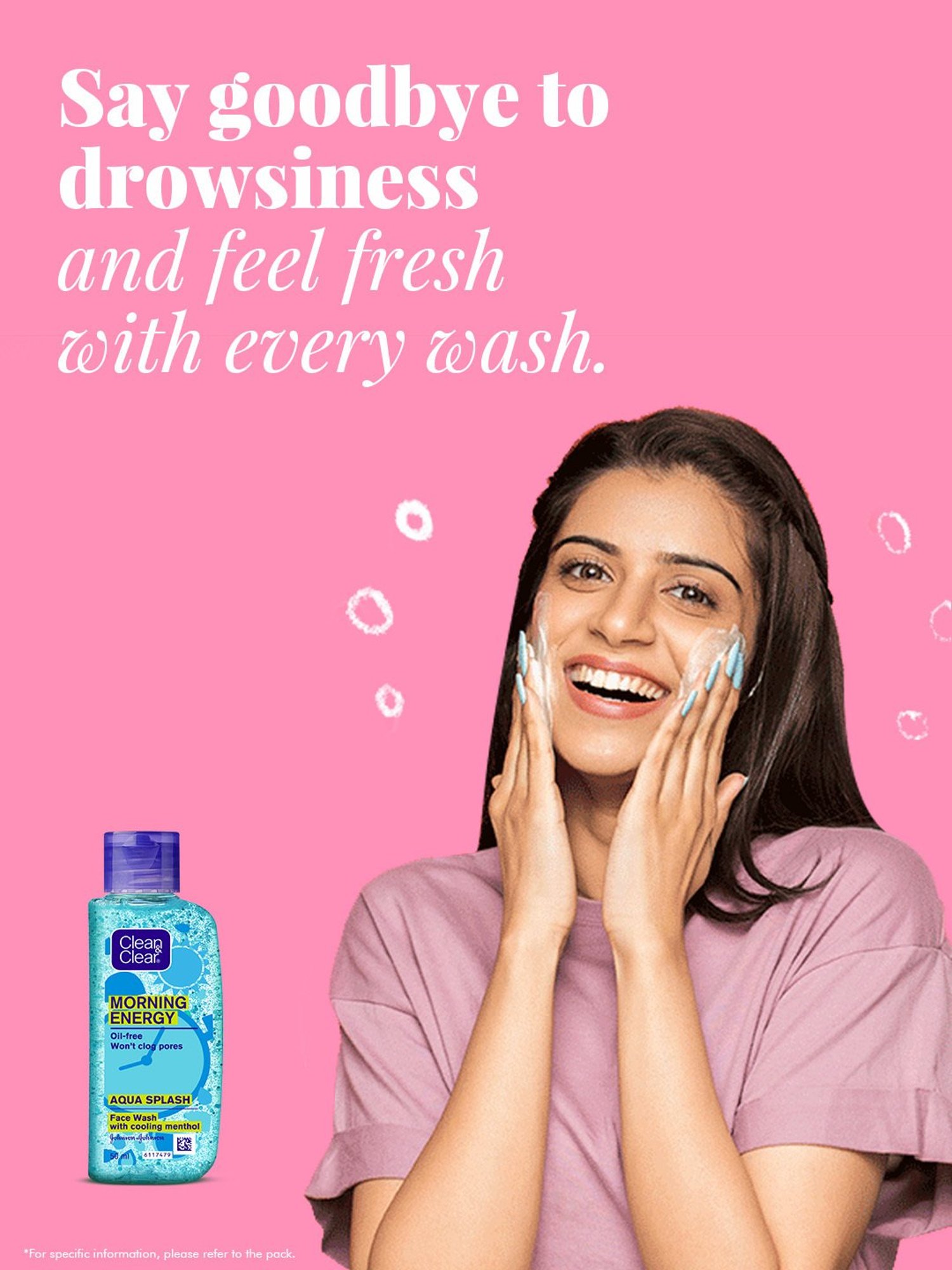 Clean & Clear Morning Energy Aqua Splash Face Wash - 50 ml