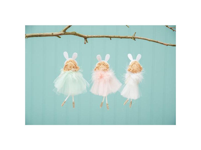 C&F Home Bunny Girls Easter Ornament, A/3