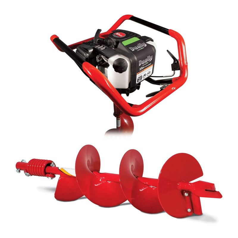 Earthquake Dually 52cc 2-Cycle Engine Earth Powerhead + EA8F 8" Auger Digger Bit