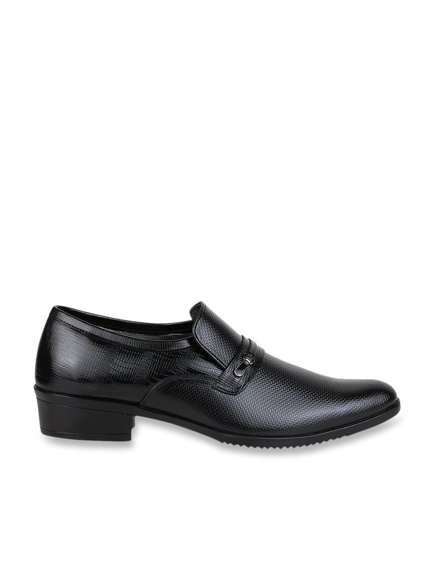 Regal Men's Black Formal Slip-Ons