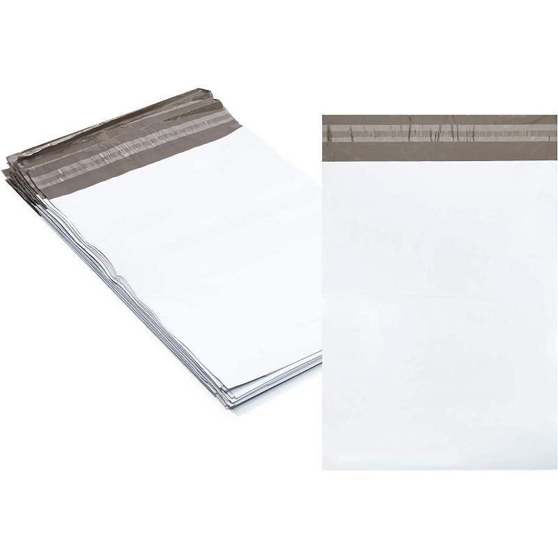 Stockroom Plus 100-Pack White Poly Mail Envelopes Document Mailers Self Seal Bag 10 x 13  in
