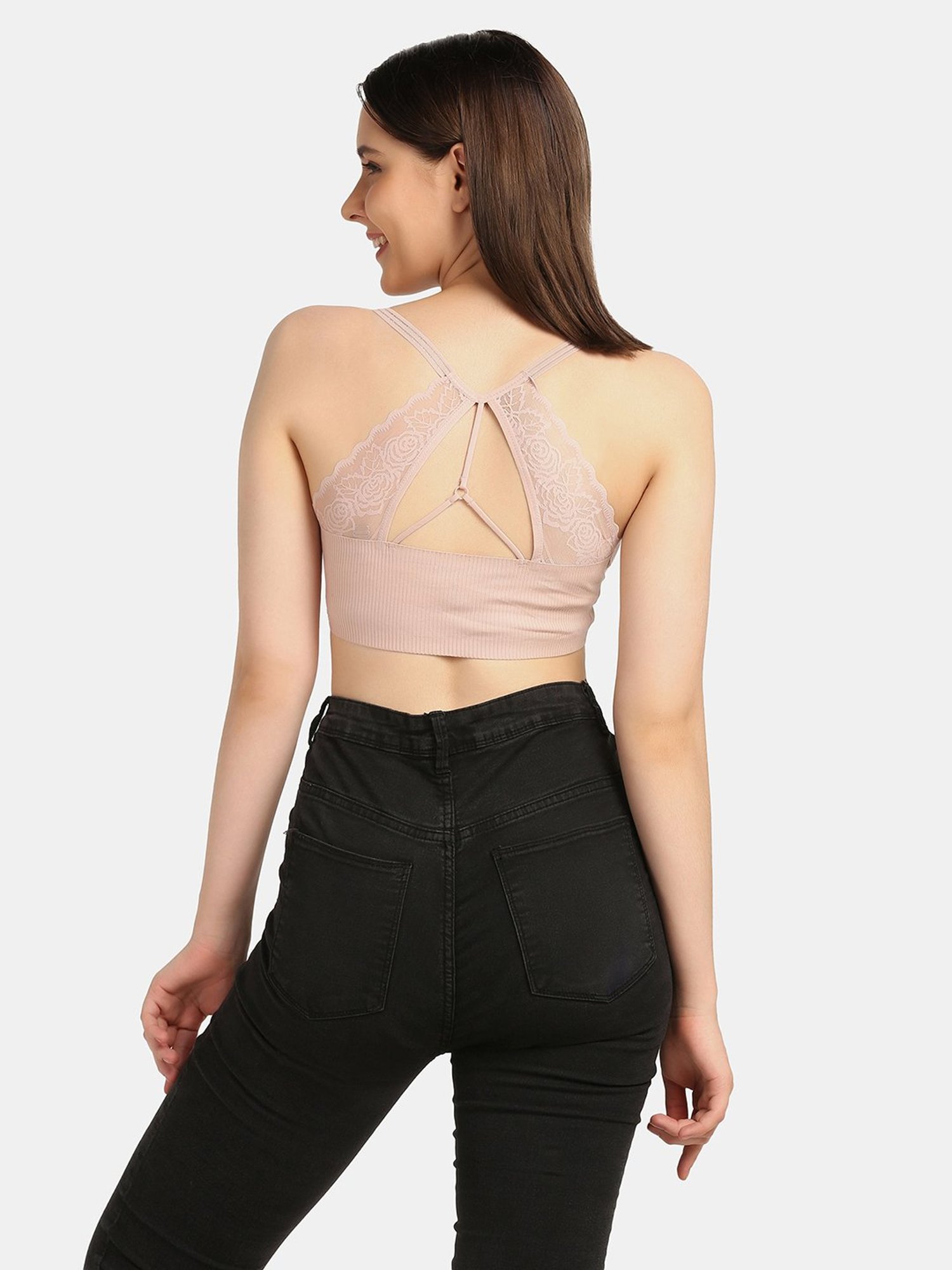 Da Intimo Light Pink Full Coverage Bralette