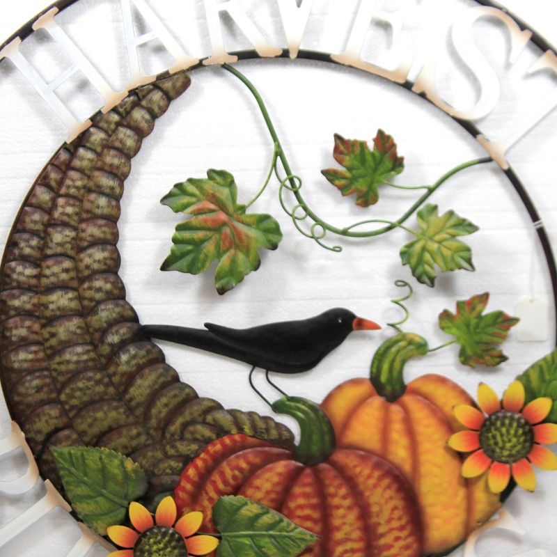 Home & Garden 28.0" Cornucopia Harvest Wall Art Thanksgiving Fall Decor Direct Designs International  -  Decorative Garden Stakes