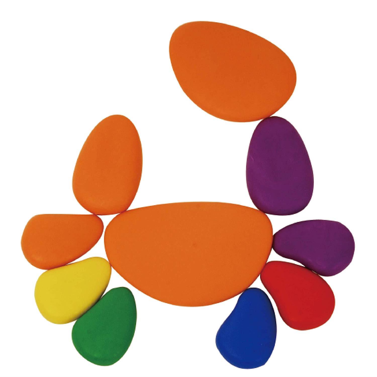 edx education Rainbow Pebbles - Sorting and Stacking Stones