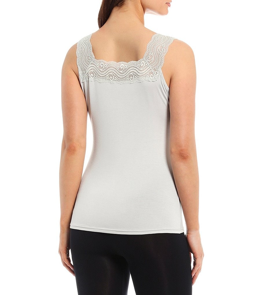 Modern Movement Reversible Lace-Trimmed Microfiber Camisole