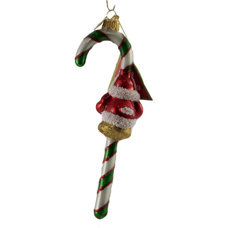 Morawski 6.5" Classic Santa Candy Cane Ornament Christmas Candies  -  Tree Ornaments