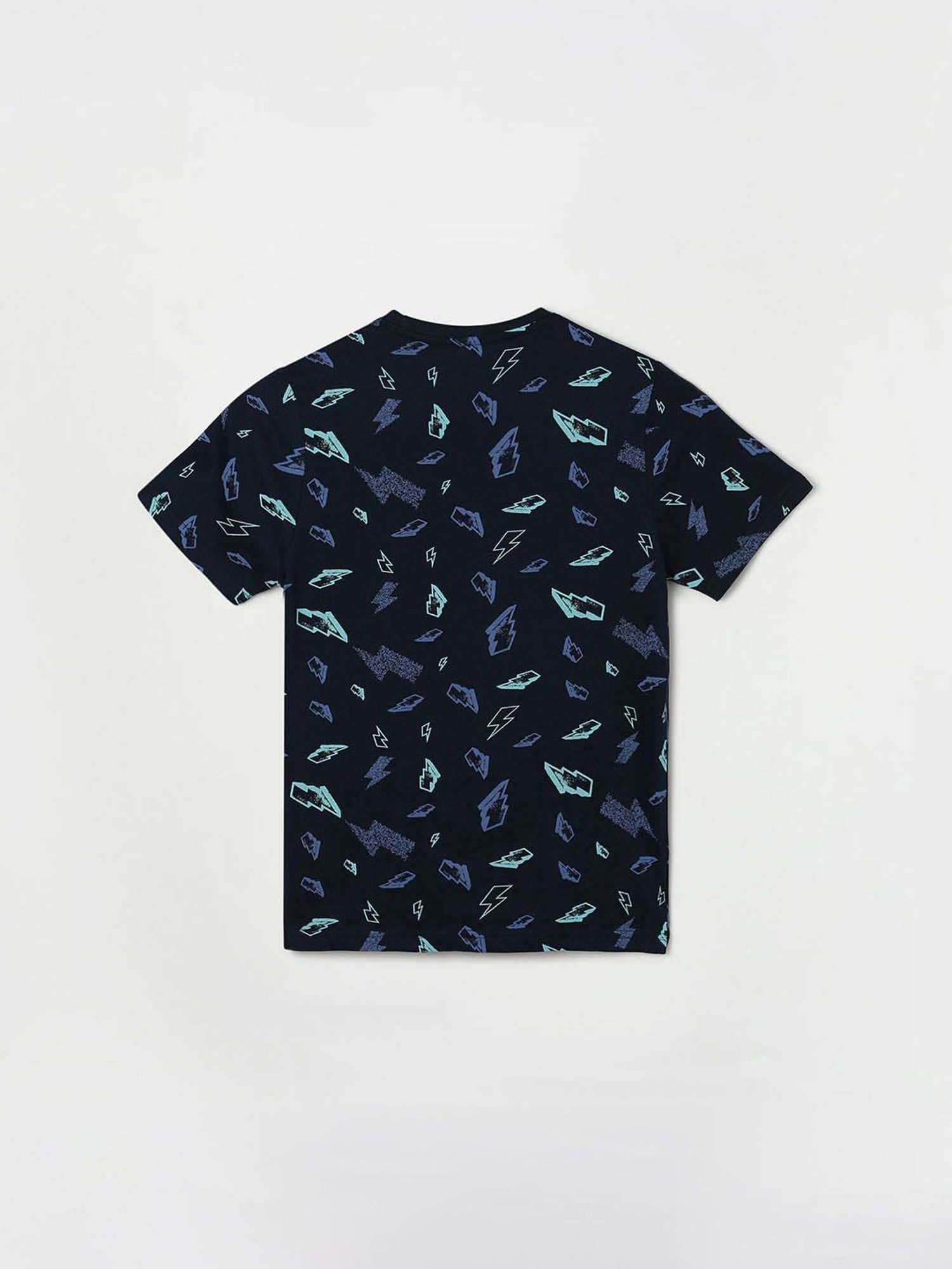 Fame Forever by Lifestyle Kids Navy Cotton Printed T-Shirt