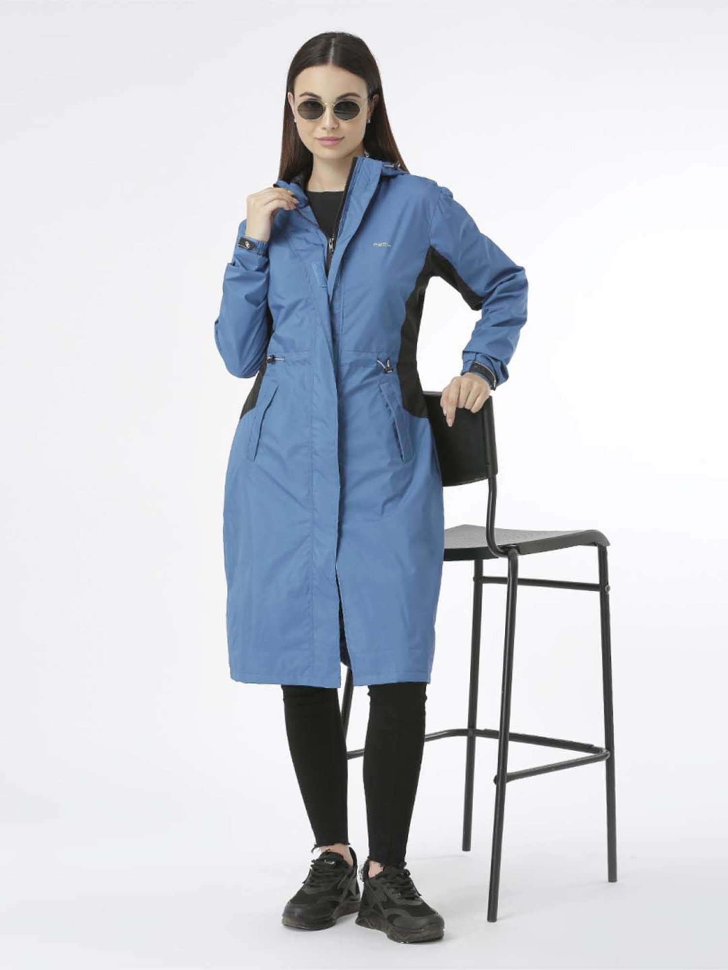 Zeel Navy Regular Fit Rain Jacket