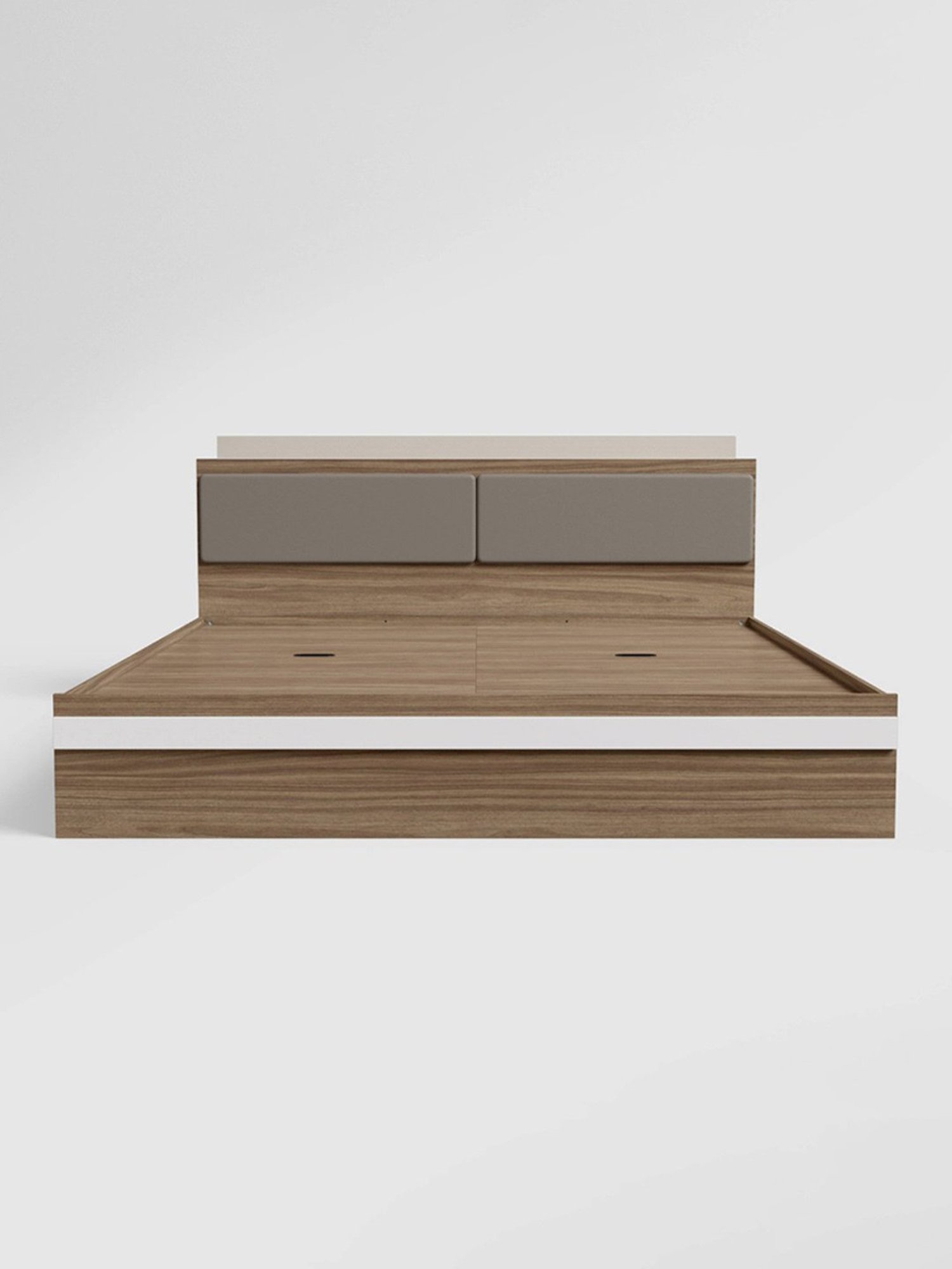 Godrej Interio Conflux Brown Engineered Wood Queen Bed