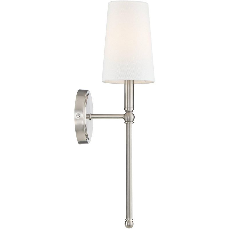 Regency Hill Greta 21" High Brushed Nickel Wall Sconces Set of 2