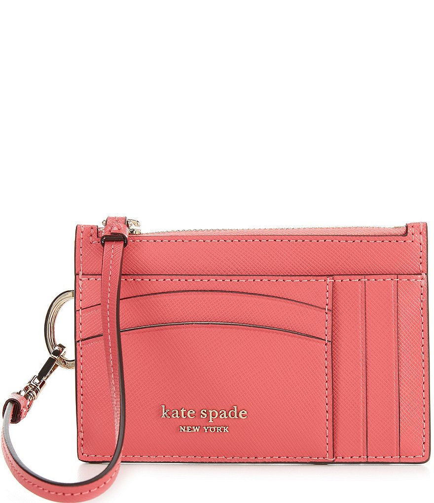 kate spade new york Spencer Leather Zippered Card Case Wristlet