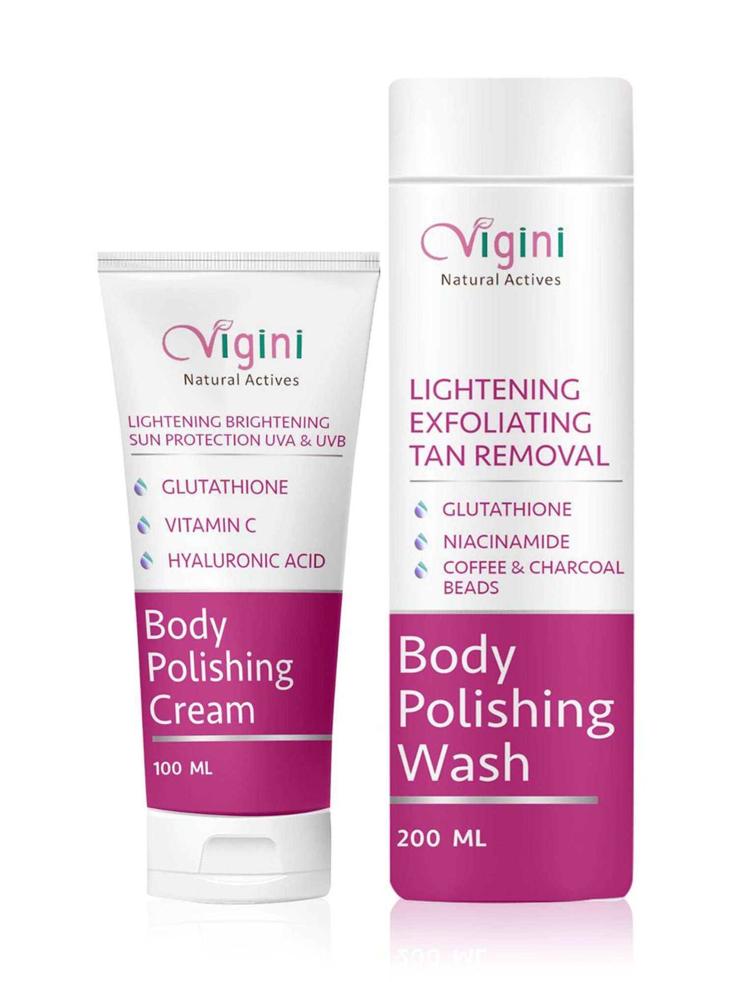 Skin Lightening Whitening Body Polishing Wash & Fairness Brightening Body SPF30 Cream