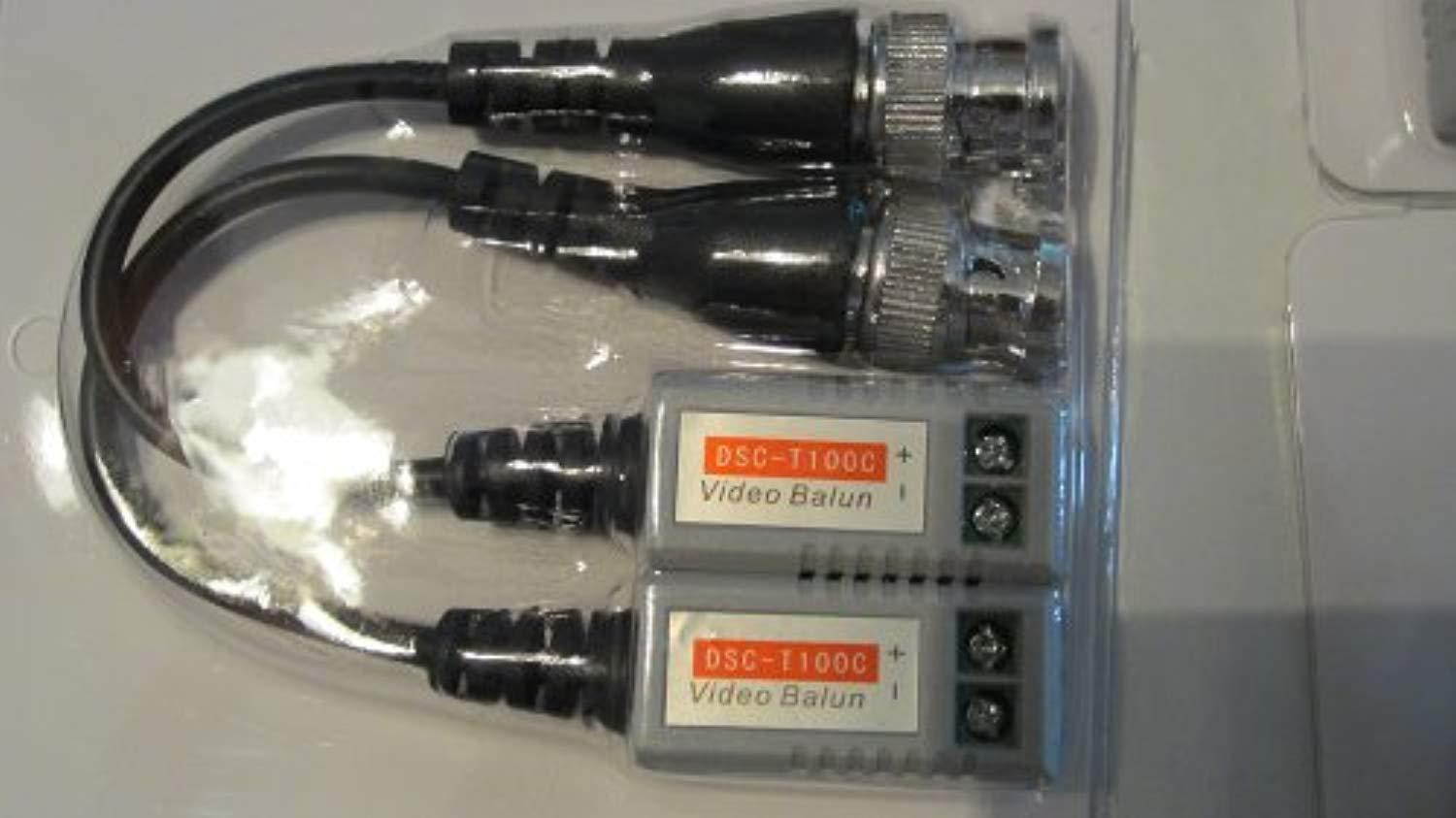 12x Camera CCTV BNC CAT5 Video Balun Transceiver Cable