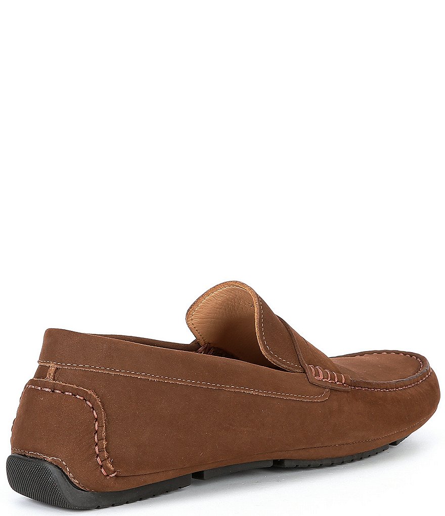 Flag LTD. Men's Morgan Suede Leather Penny Loafer Moccasins