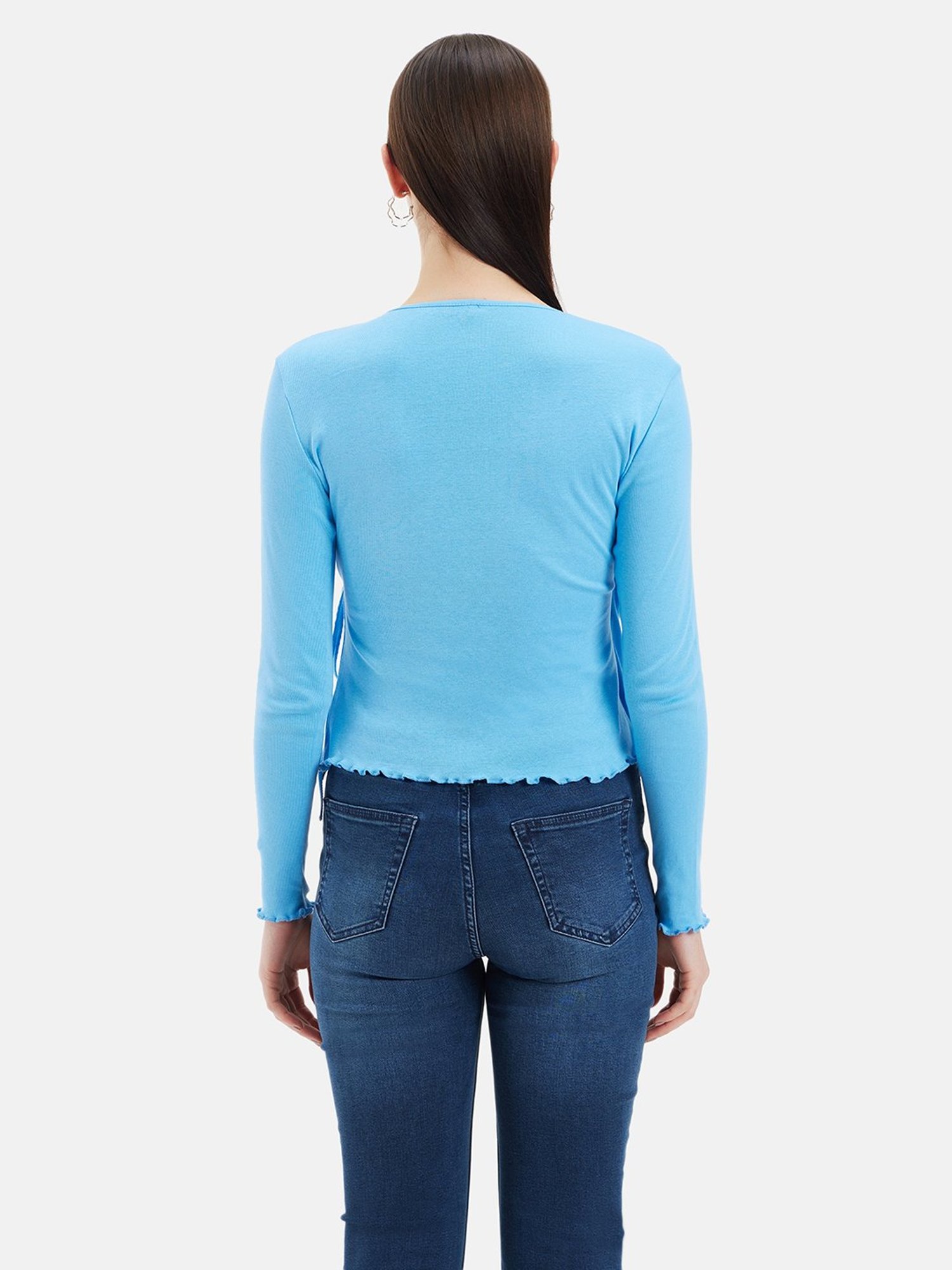 Kazo Blue Regular Fit Top