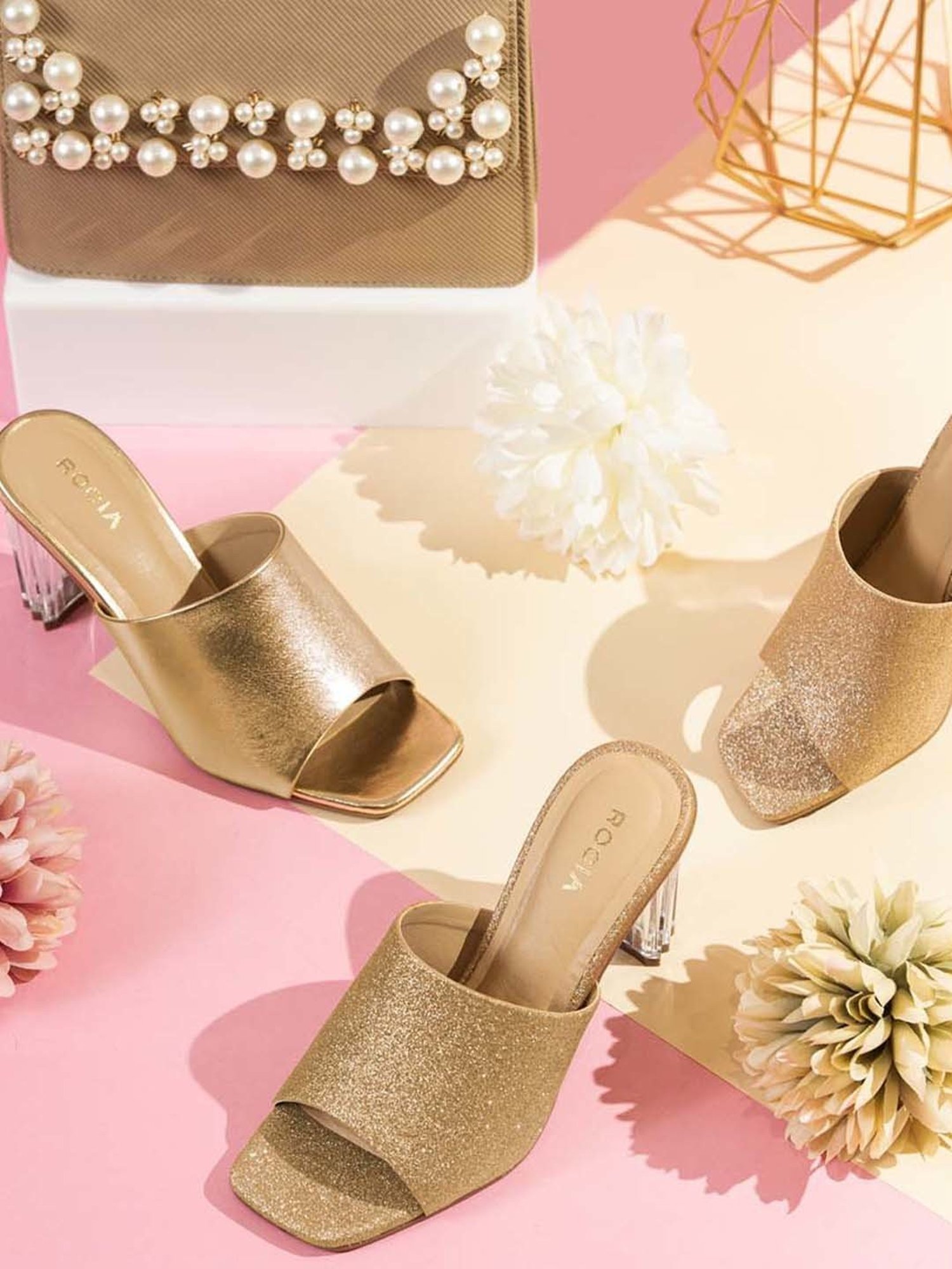 Rocia by Regal Women's Golden Casual Sandals