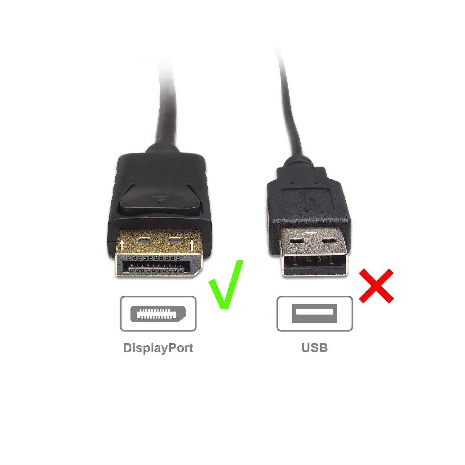 Cable Matters DisplayPort to DisplayPort Cable (DP to DP Cable) 15 Feet - 4K Resolution Ready
