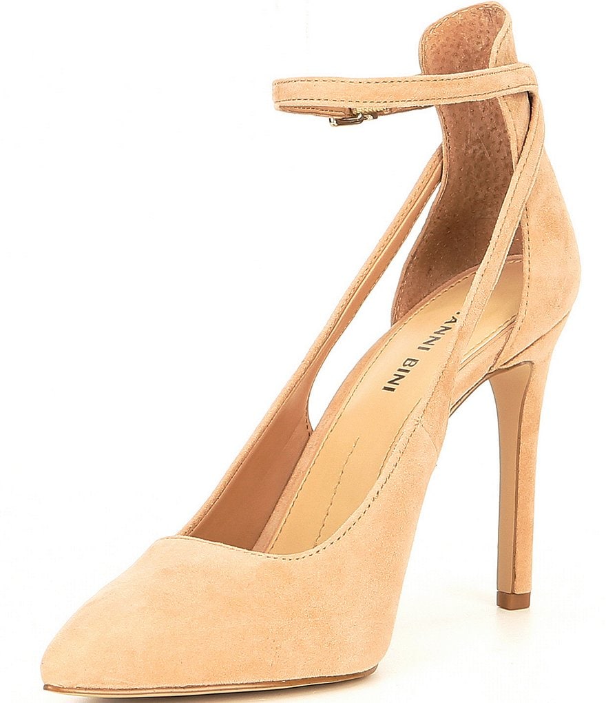 Gianni Bini Lulaa Suede Cut-Out Dress Pumps
