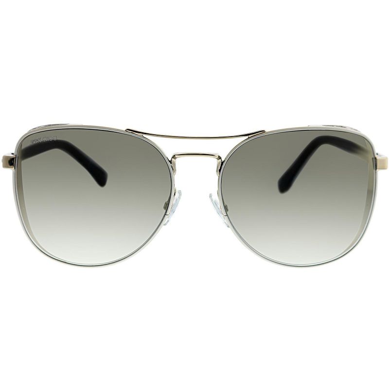Jimmy Choo  B4E FQ Womens Aviator Sunglasses White Gold 58mm