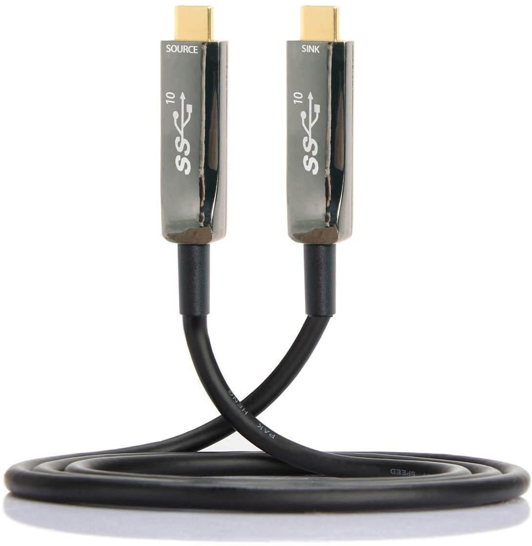 Xiwai USB-C Type-C Cable 5M 8M 10M Active Fiber Optic Fast Transfer Gen2 10Gbps (10.0M)