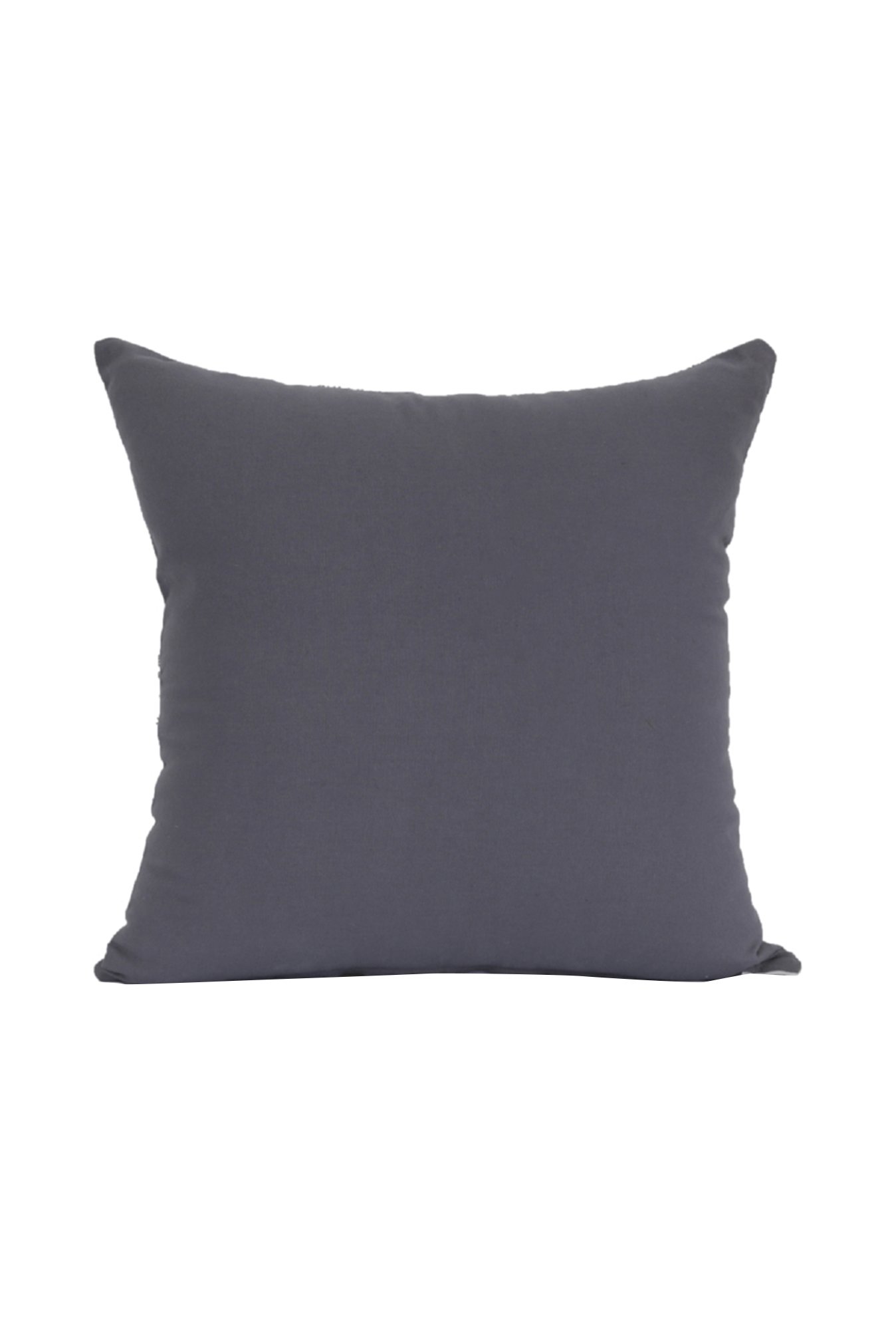 Maspar Curve Emb Grey 100% Cotton Cushion Cover