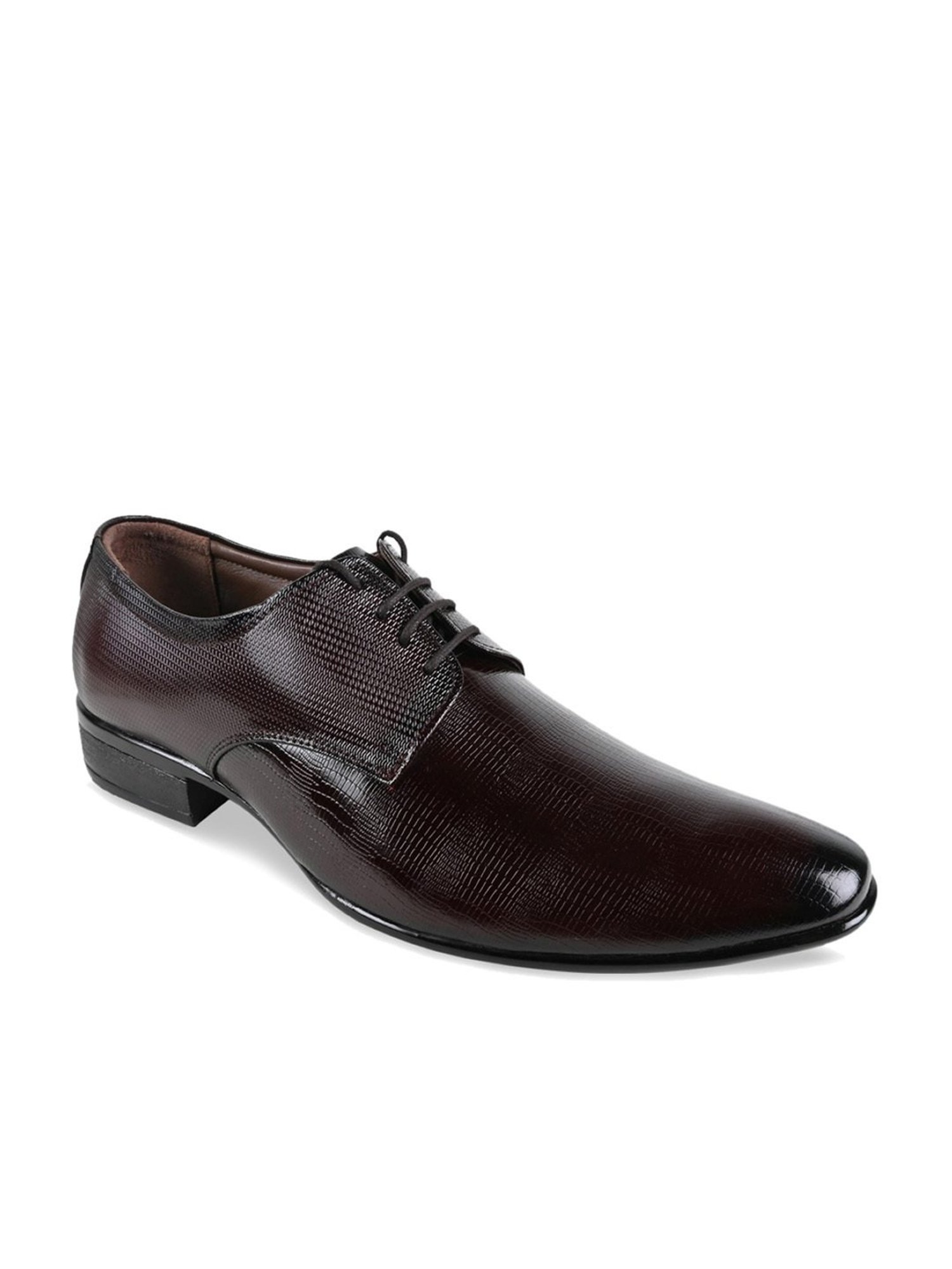 Regal Men's Maroon Derby Shoes