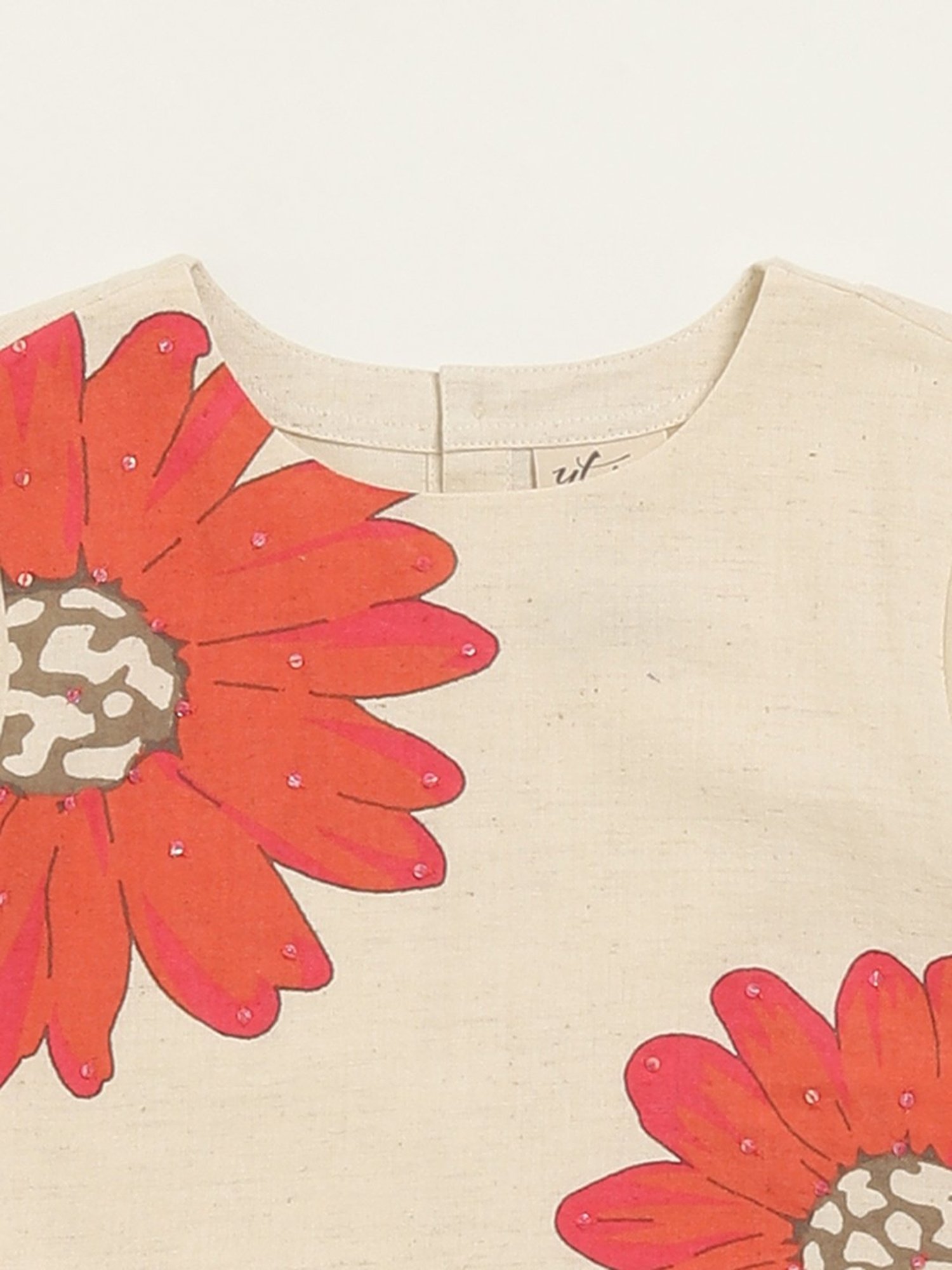 Kidsville Green Cotton Printed T-Shirt