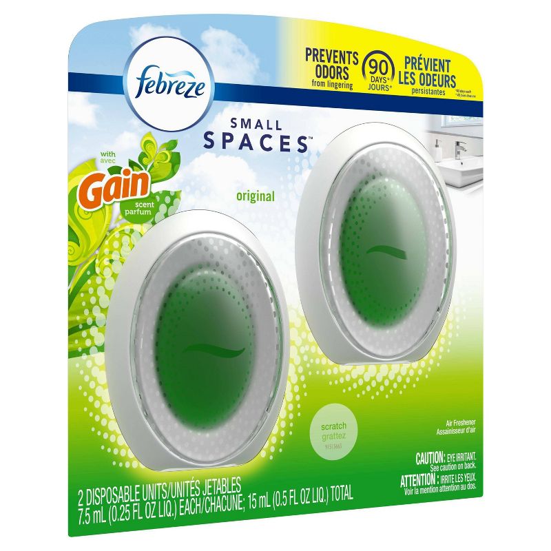 Febreze Odor-Eliminating Small Spaces Air Freshener - Gain Original Scent - 2ct