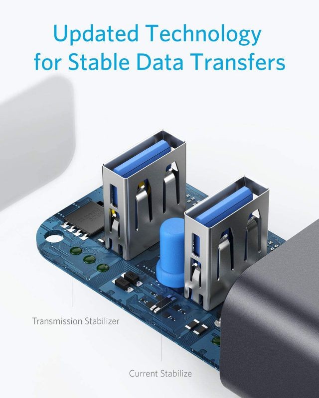 4 in 1 USB C HUB, Aluminum USB-C Adapter with 4 USB 3.0 Ports, for MacBook Pro 2019/2018/2017, ChromeBook, XPS, Galaxy S20/S10/S9/S8 and More.