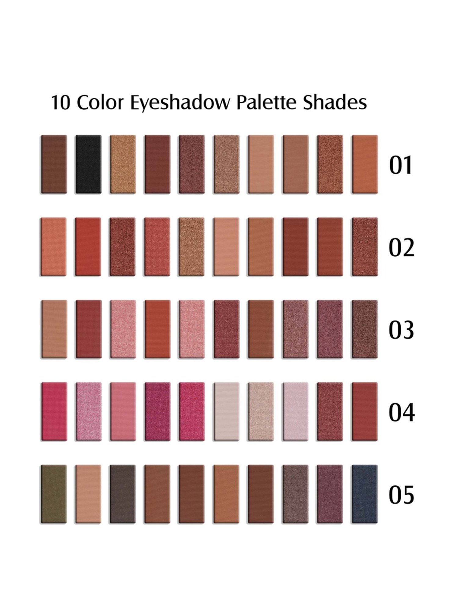 Glam21 10 Color Eyeshadow Palette 04 - 13 gm