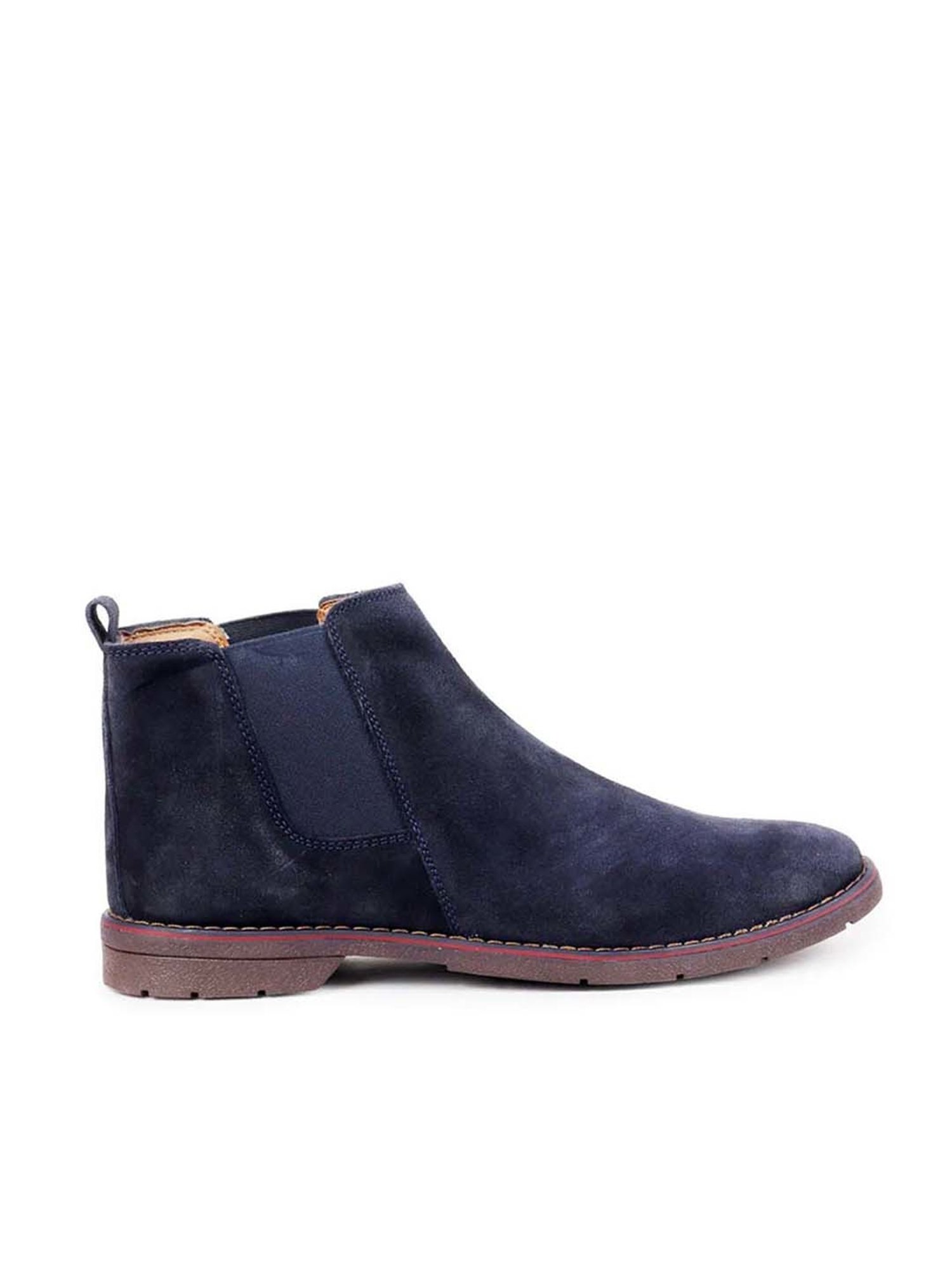 Fausto Men's Navy Chelsea Boots