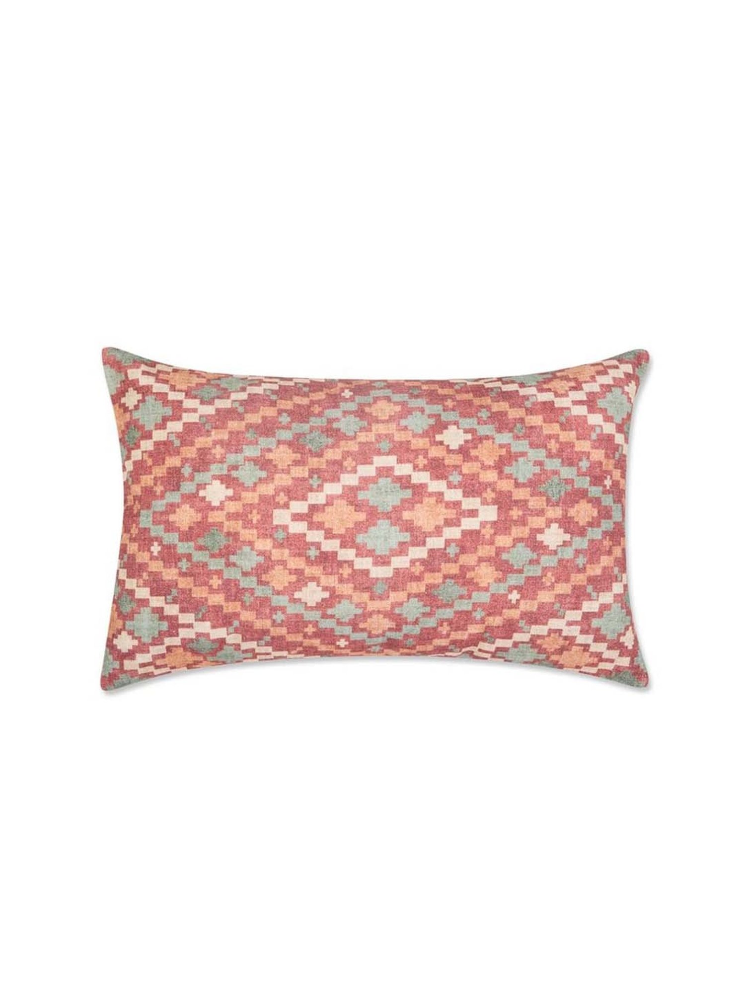 Fabindia Home Multicolor Cotton Printed Fergana Cushion Cover