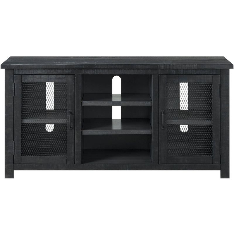 Trent 60" Wide Gray 2-Door Wood TV Stand Console
