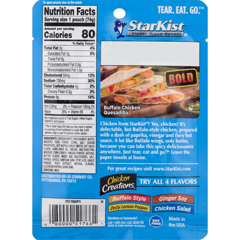 StarKist Chicken Creations BOLD Buffalo Style Chicken - 2.6oz