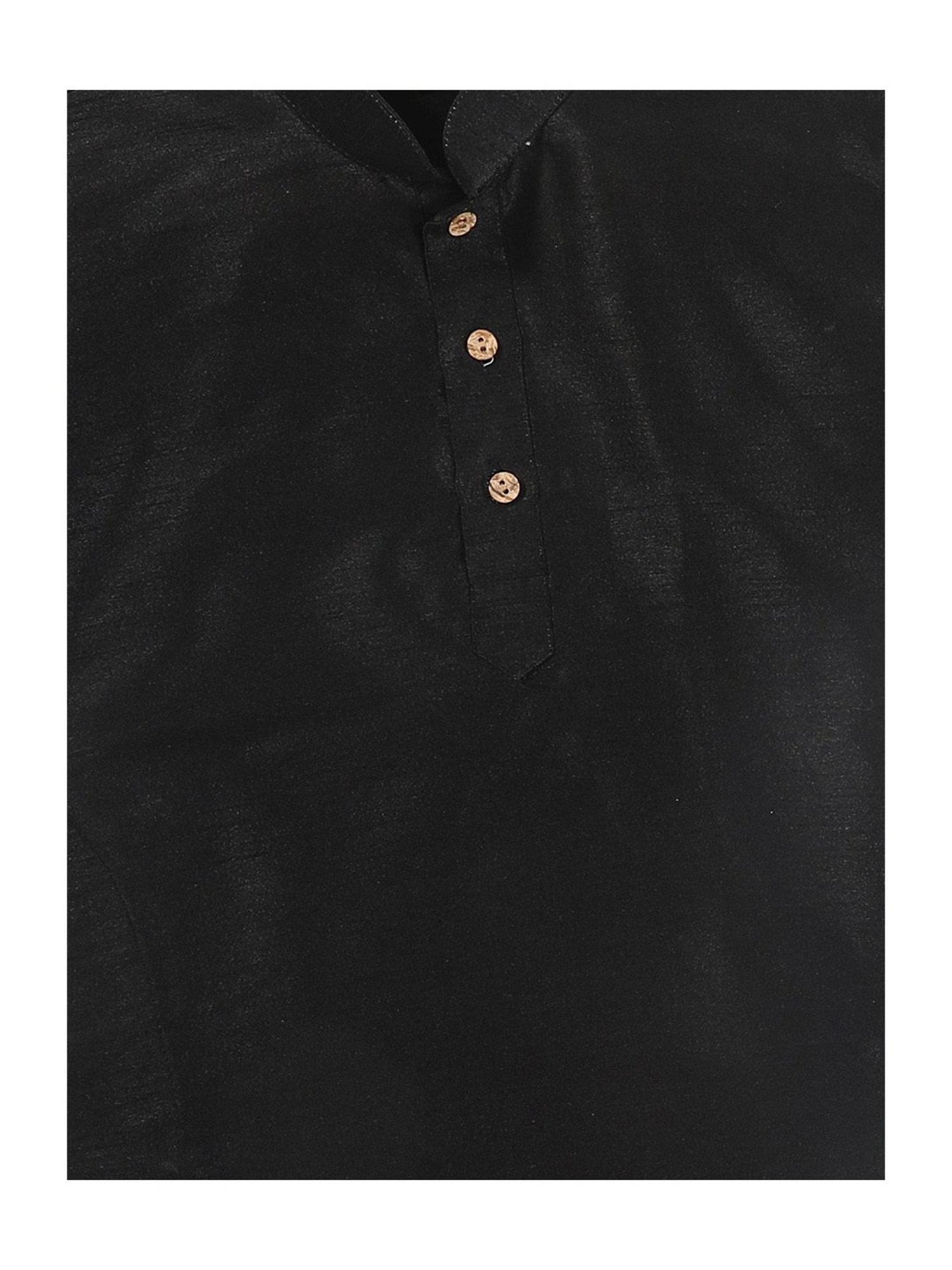 VASTRAMAY SISHU Black & Rose Gold Relaxed Fit Kurta Set