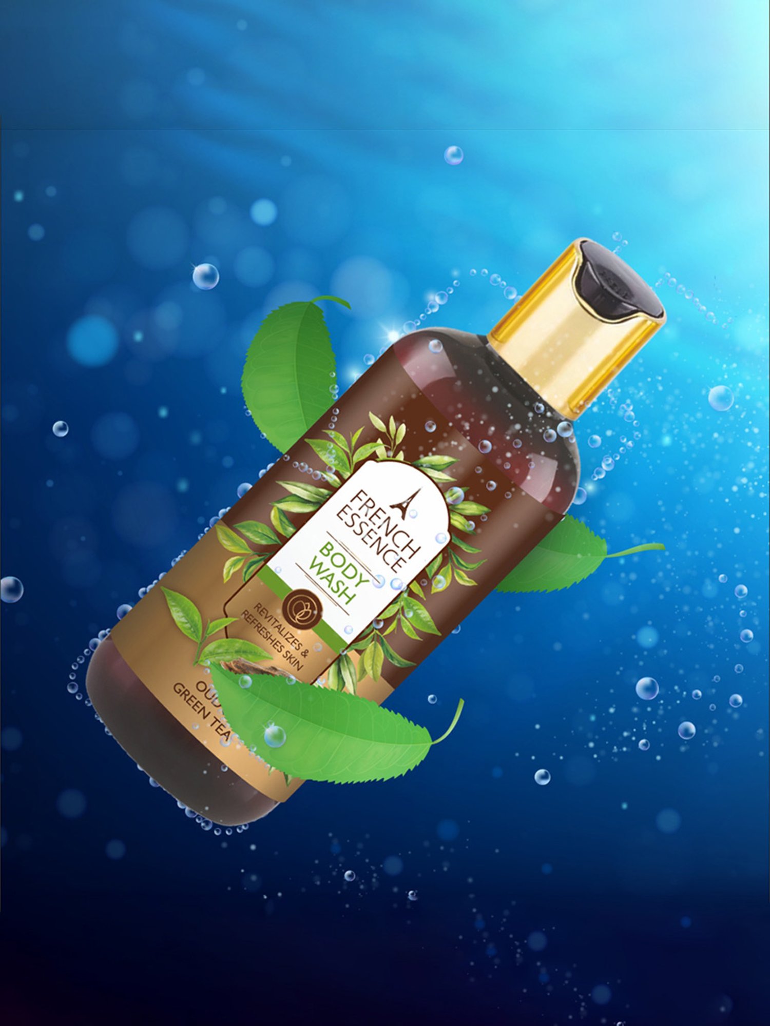 French Essence Orange & Cinnamon and Oud & Green Tea Body Wash - Pack of 2