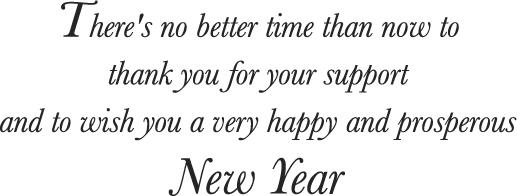 New Year Greeting Cards - N1102. Business Greeting Card with an Image of City Scape at Night. Box Set Has 25 Greeting Cards and 26 White with Gold Foil Lined Envelopes.