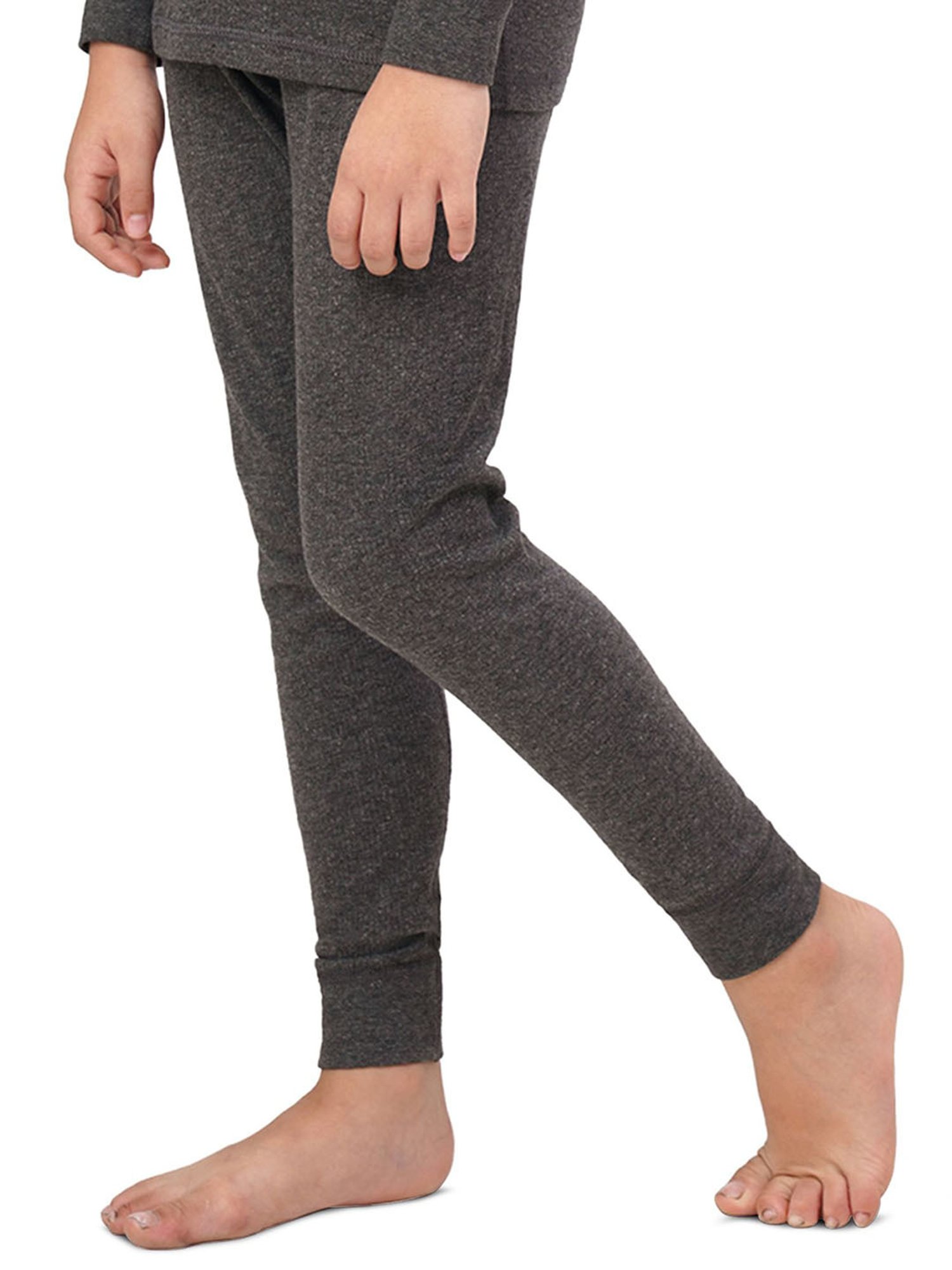 U.S. Polo Assn. Kids Dark Grey Solid Thermal Pants