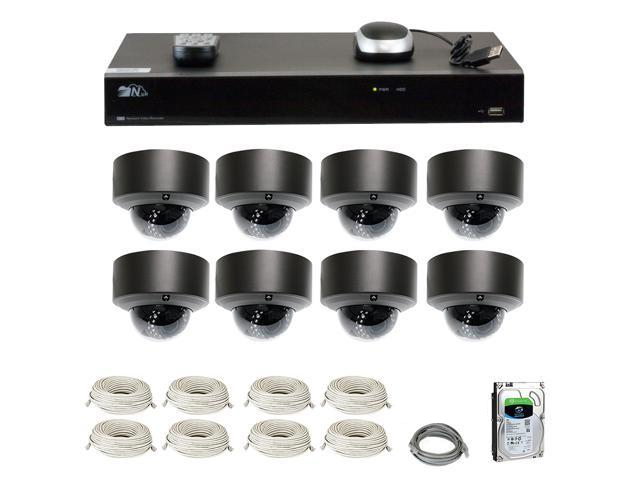 GW Security 32CH H.265 4K NVR 5-Megapixel (2592 x 1520) 4X Optical Zoom Network Plug & Play Video Security System, 32pcs 5MP 1920p 2.8-12mm Motorized Zoom POE Weatherproof Dome IP Cameras