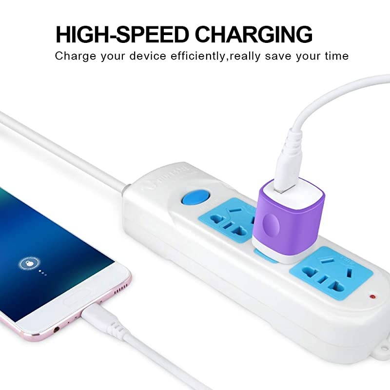 Charging Block,5 Pack One Port Wall Charger 1A/5V Plug Cube Power Adapter Compatible with iPhone 12/11 Pro Max XS XR X,Samsung Galaxy S21 Ultra 5G S20 S10 S9 Note 20,LG,Moto,Google Pixel 5,4XL