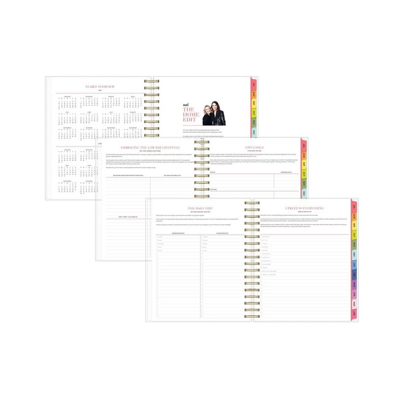 2021-22 Academic Planner 8" x 10" Flexible Cover Daily/Monthly Wirebound Modern Marble - The Home Edit