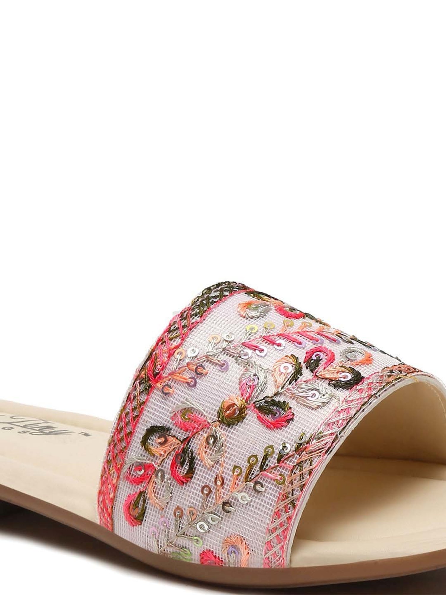 Shoetopia Kids Beige Toe Ring Sandals