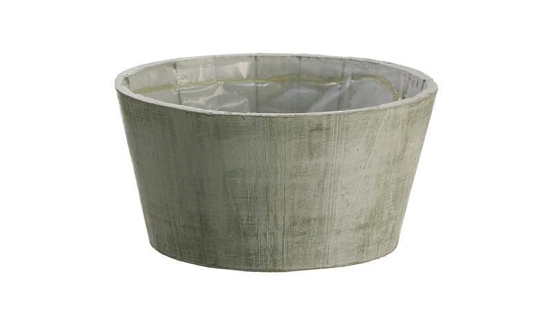 Allstate Floral 7.5" Whitewashed Spring Outdoor Lined Planter - Gray