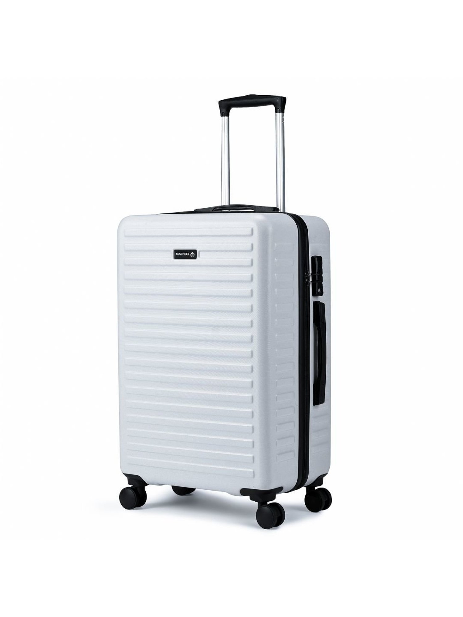Assembly Silver Textured Trolley Bag Pack of 2 - 20 inch & 24 inch