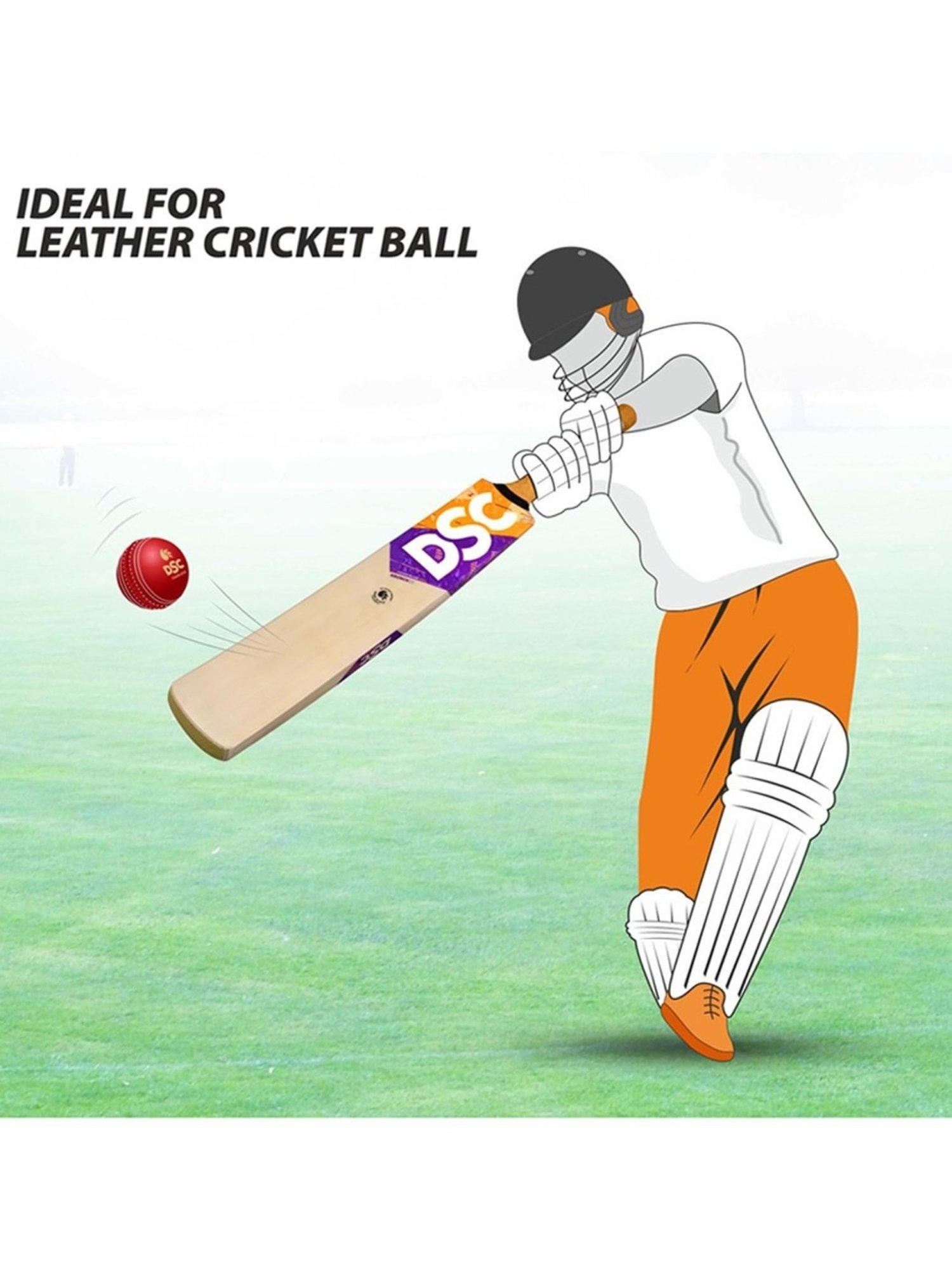 DSC Krunch 88 Kashmir Willow Cricket Bat Size - Mens