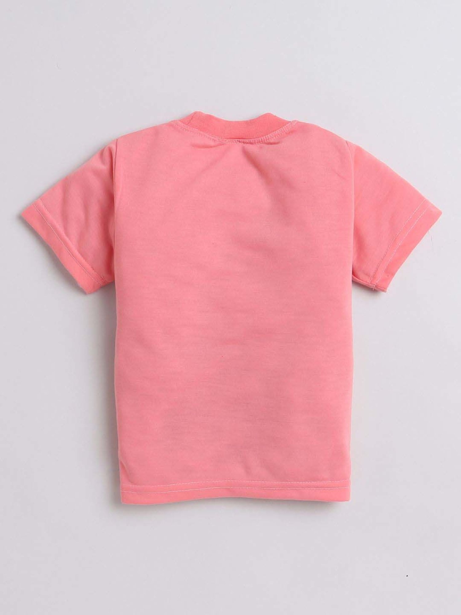 Fourfolds Unisex Pink Printed Clothing Set