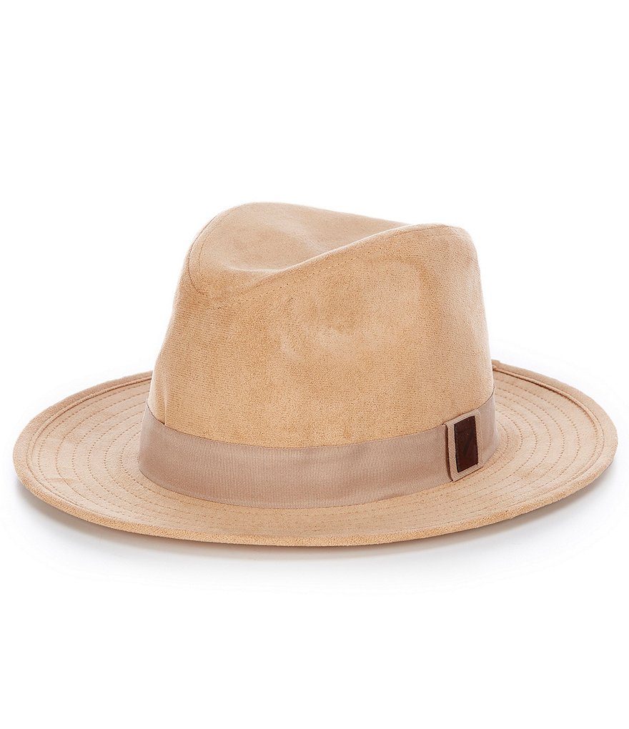 Cremieux Wide Brim Suede Fedora