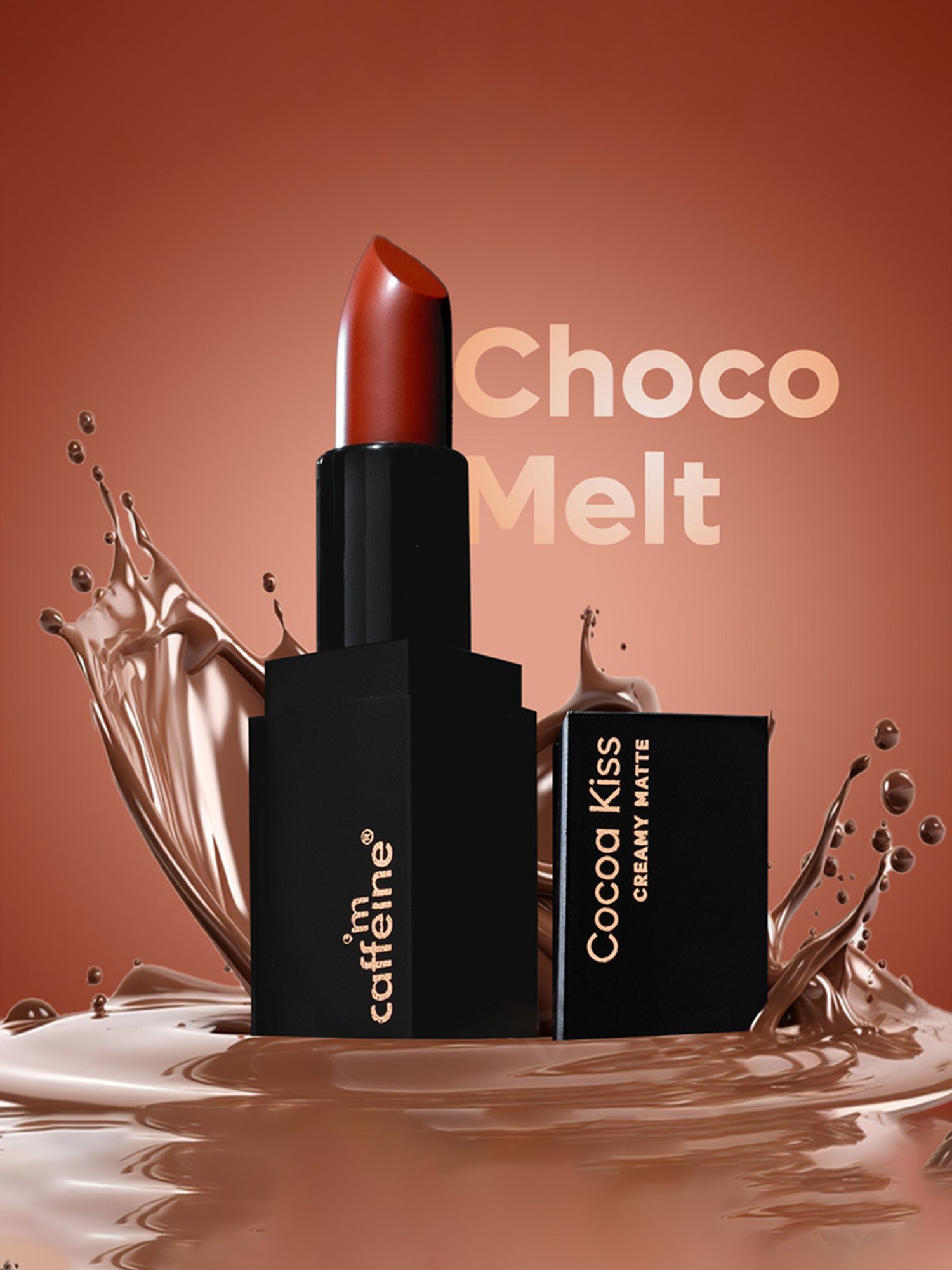 mCaffeine Cocoa Kiss Creamy Matte Lipstick Choco Melt - 4.2 gm